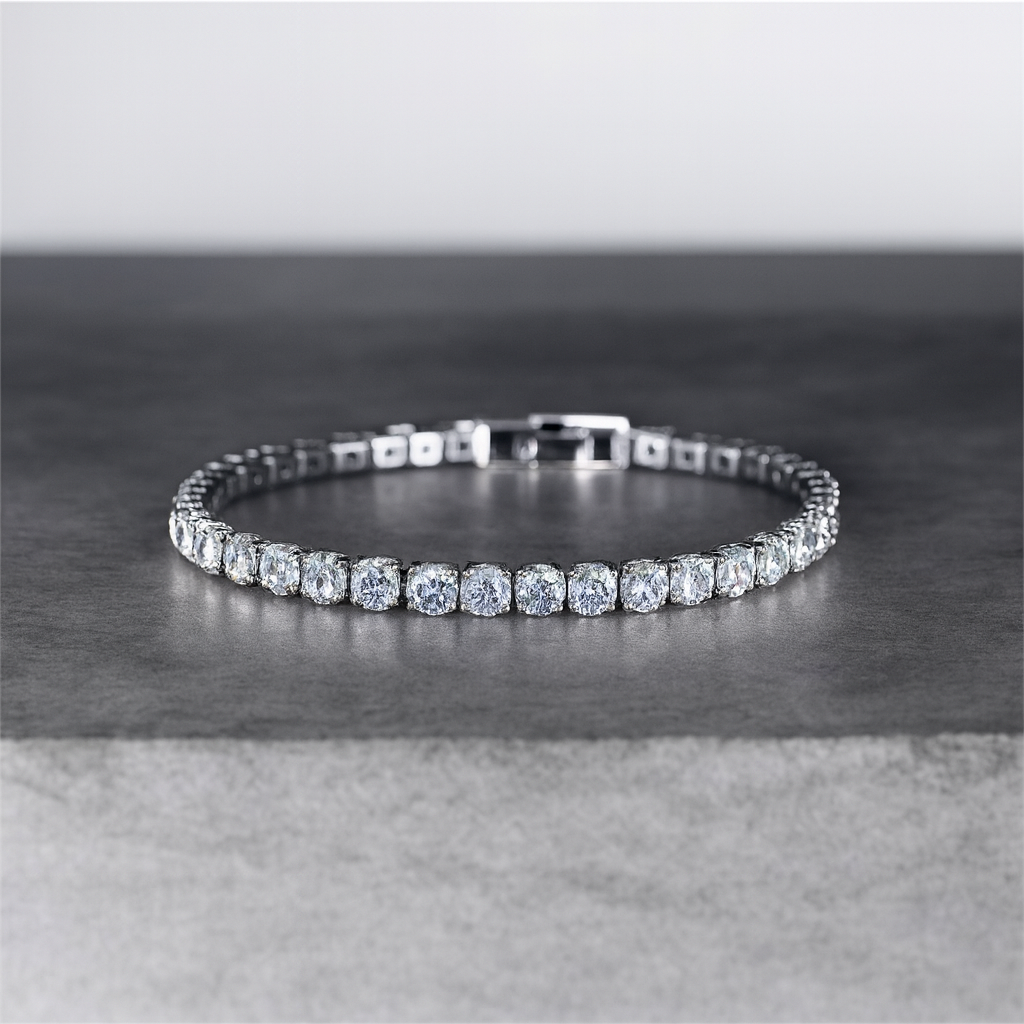Infíníty Crystal Tennis Bracelet 5 MM (Unisex)