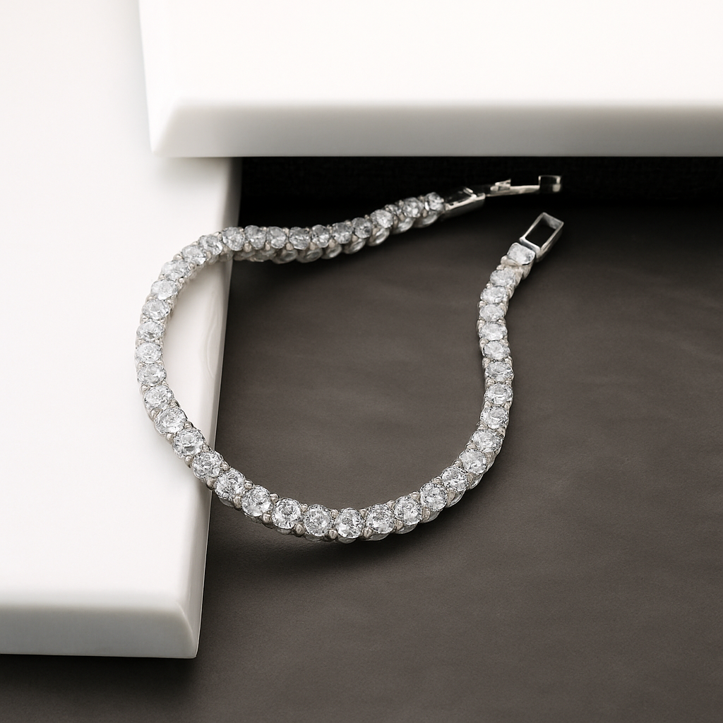 Infíníty Crystal Tennis Bracelet 5 MM (Unisex)